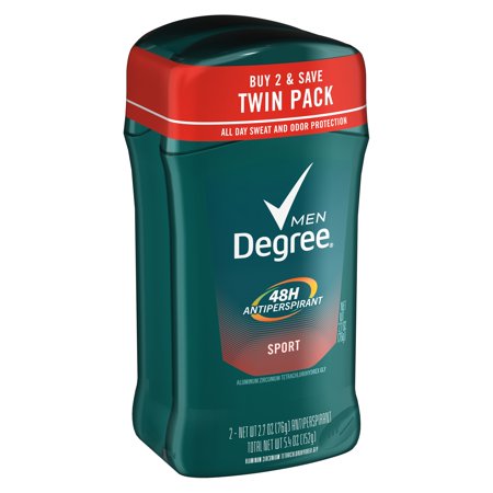 (4 count) Degree Men Sport 48 Hour Protection Antiperspirant Deodorant Stick, 2.7 oz, 2 twin (Best Mens Designer Deodorant)