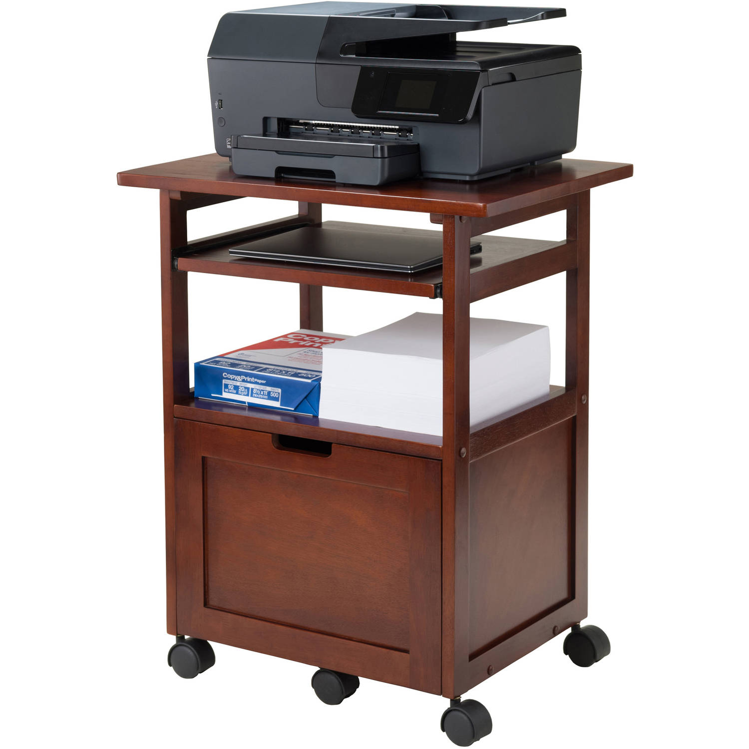 Winsome Piper Work Station, Walnut