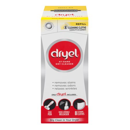 Unitized Kit Refill - Dryel At-Home Dry Cleaner Refill Kit, 8 Count