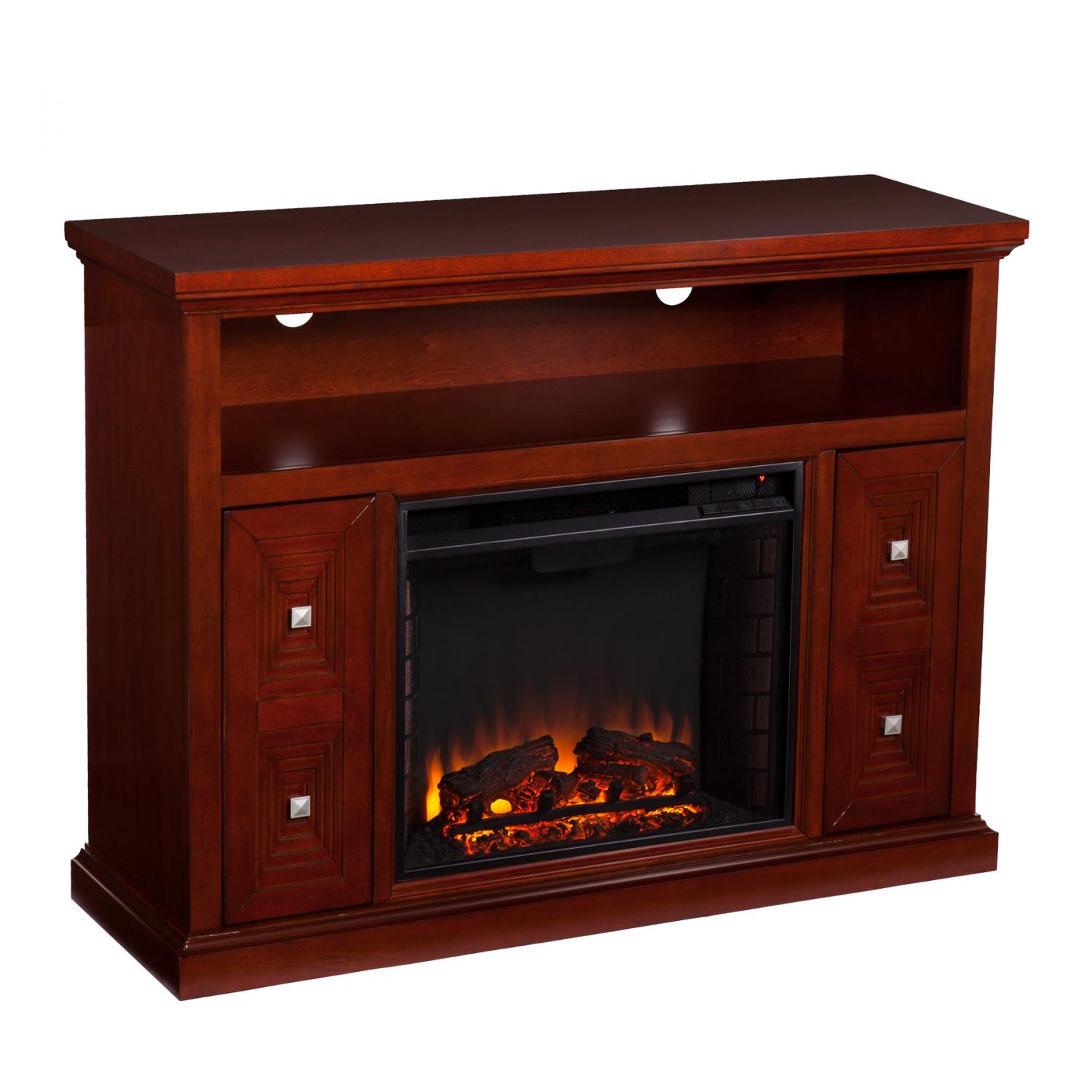 Southern Casselton Media Fireplace, Cherry - Box 1 of 2