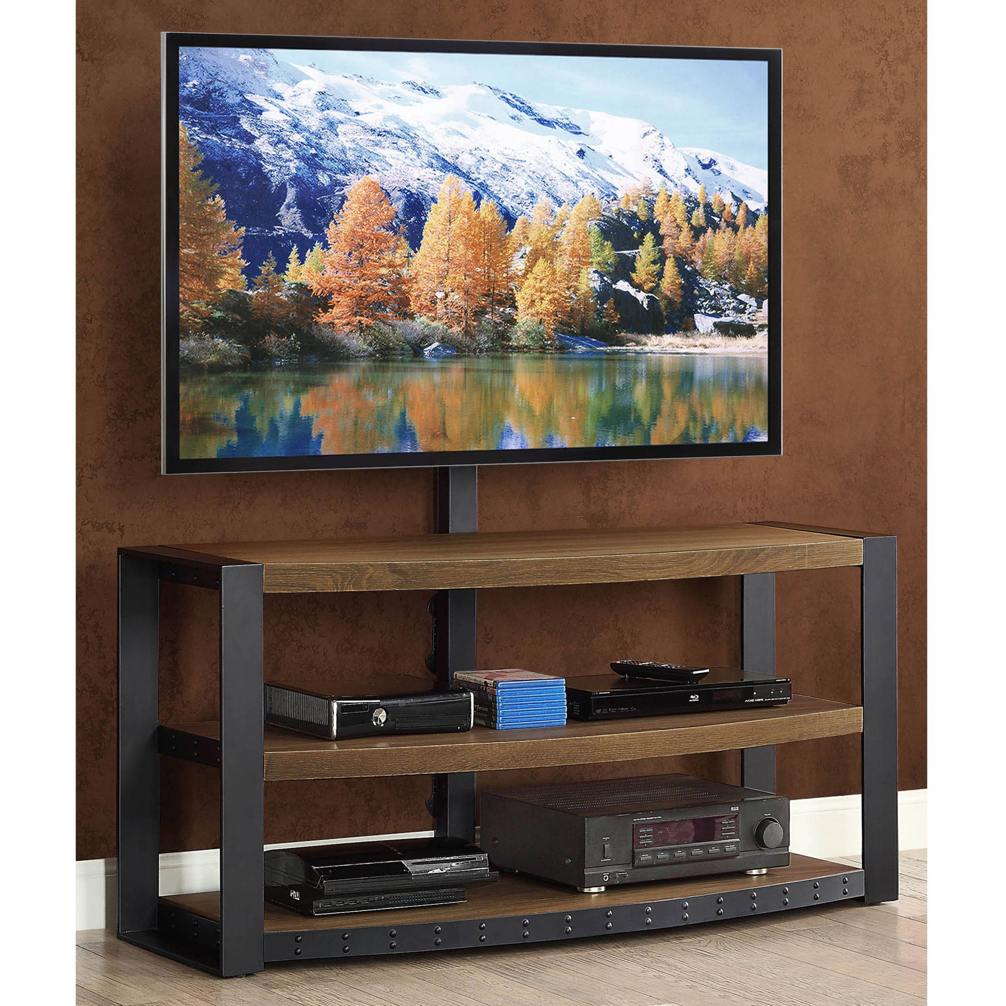 Santa Fe 3-in-1 Brown TV Stand for TVs up to 65''