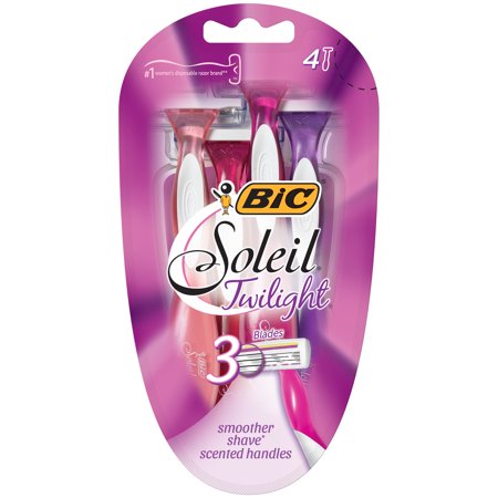 BIC Soleil Twilight Disposable Razor, Women, (Best Shaving Razor For Women)