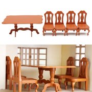 Doll House Furniture Sets Table Plastic Miniature Doll House Dollhouse Furniture Set Living Room Kitchen Decoration