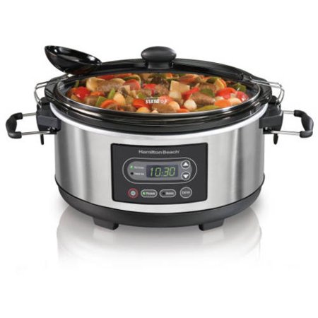 Hamilton Beach Stay or Go 5-Quart Programmable Slow Cooker | Model# 33957