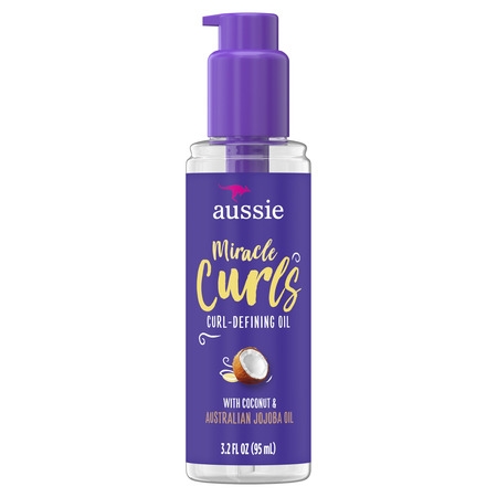 Aussie Miracle Curls Curl-Defining Oil Hair Treatment with Australian Jojoba Oil 3.2 fl (Best Hair Care Oil)