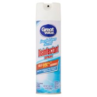  (2 Pack) Great Value Disinfectant Spray, Fresh Linen Scent, 19 oz