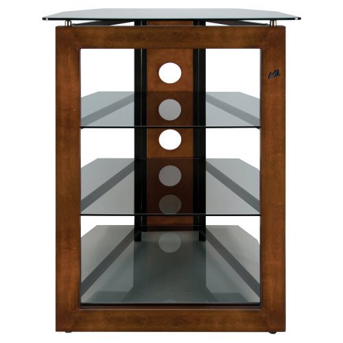 Bello Flat Panel TV Stand for TVs up to 32'', Walnut/Smoke