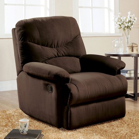 - ACME Arcadia Glider Recliner, Chocolate Microfiber