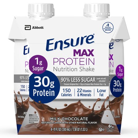 Ensure Max Protein Nutrition Shake Milk Chocolate 11 Fl Oz Bottles ...