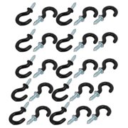 Ceiling Hooks Uxcell 5 8 Inch Plastic Coated In Open Cup Ceiling Hooks Hangers Black