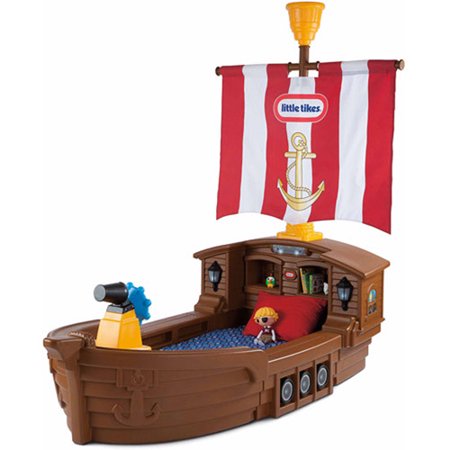 Little Tikes Pirate Ship Toddler Bed, With Storage and Working (Best Men In Bed)