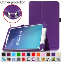 For Samsung Galaxy Tab E 9.6 / Samsung Tab E Nook 9.6 Tablet Case - Fintie Slim Fit PU Leather Stand Cover, Violet