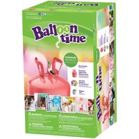 Balloon Time 9.5in Helium Tank Kit, Includes 30 Balloons & Ribbon