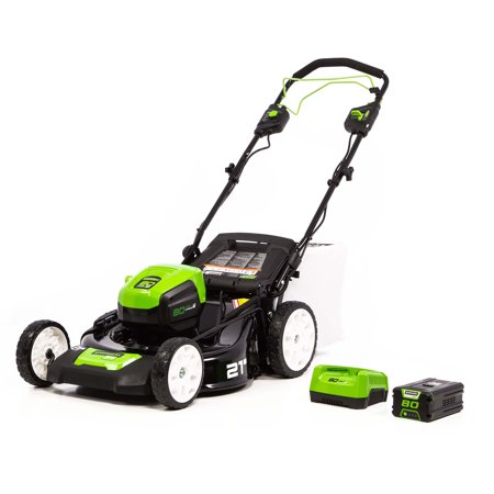 Greenworks Pro 80V 21-Inch Self-Propelled Cordless Lawn Mower, 5Ah ...