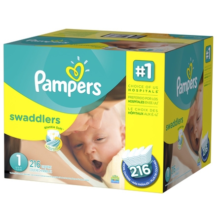 Pampers Swaddlers Diapers, Size 1, 216 Diapers (Best Deal On Pampers Swaddlers)