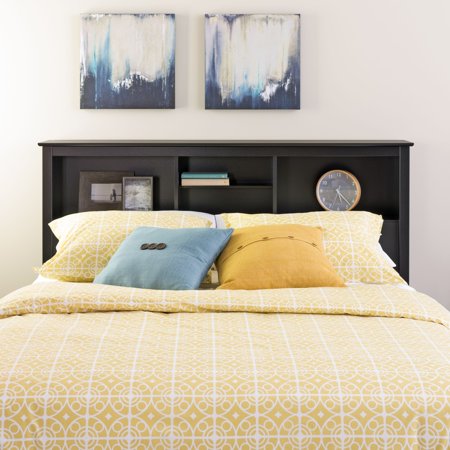 - Prepac Brisbane Full-Queen Storage Headboard, Black