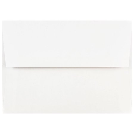 Letter Envelope 100 Sheets - JAM Paper A7 Invitation Envelopes, 5 1/4 x 7 1/4, White, 100/Pack