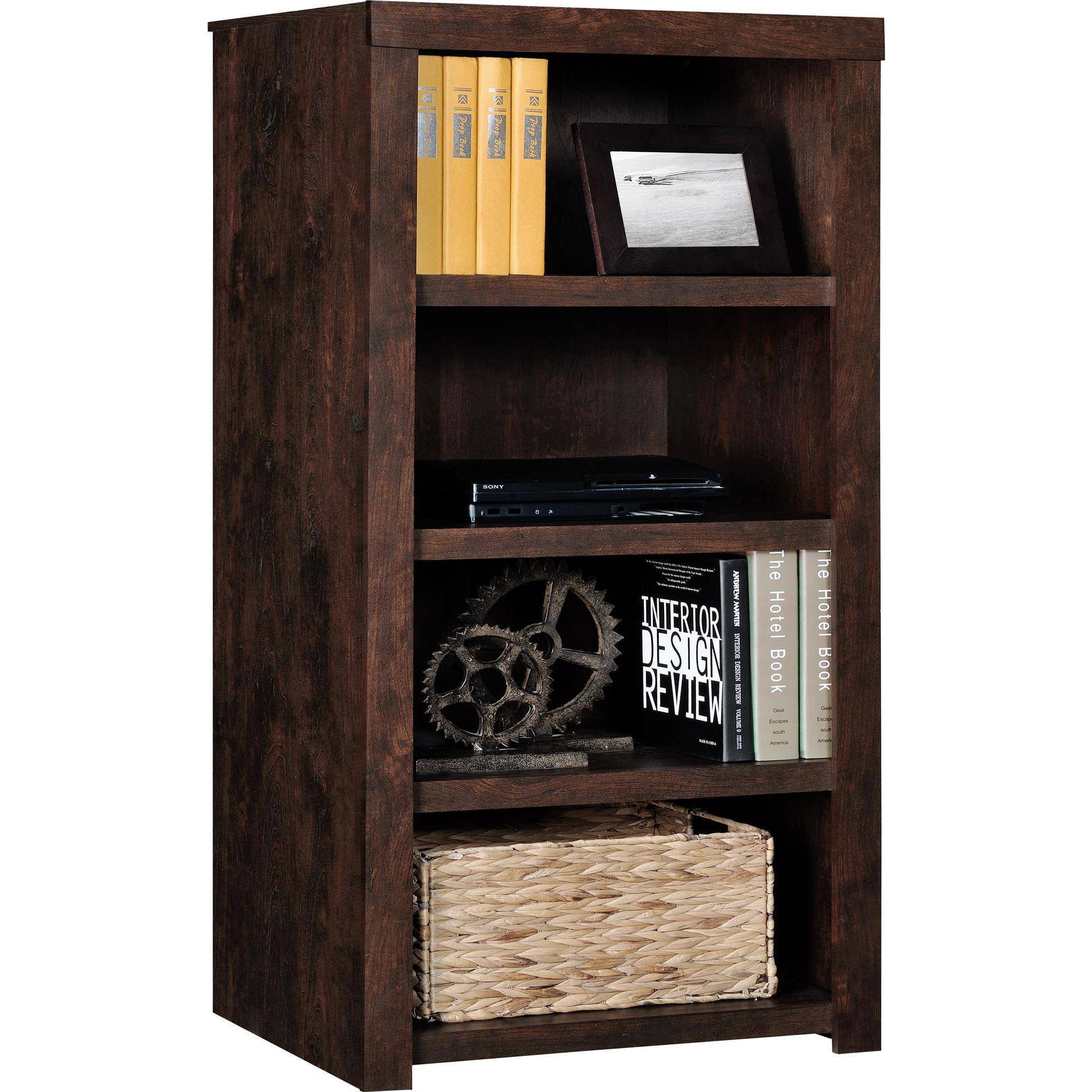 Altra Westbrook Media Storage Bookcase, Dark Walnut