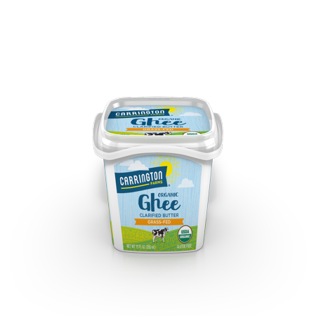 Carrington Farms Organic Ghee Clarified Butter Grass fed Gluten Free, 12 (Best Grass Fed Butter Brands)