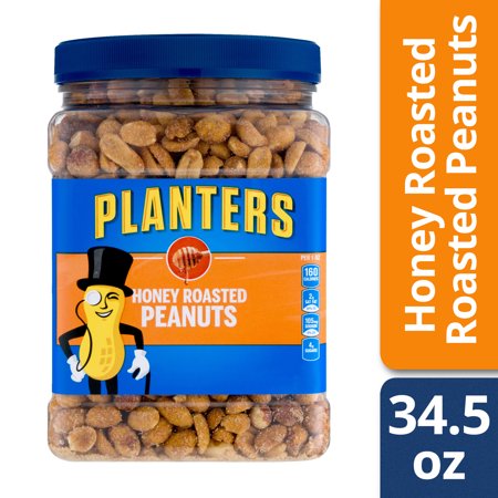 Peanut Roasted Trail Mix - Planters Honey Roasted Peanuts, 34.5 oz Jar