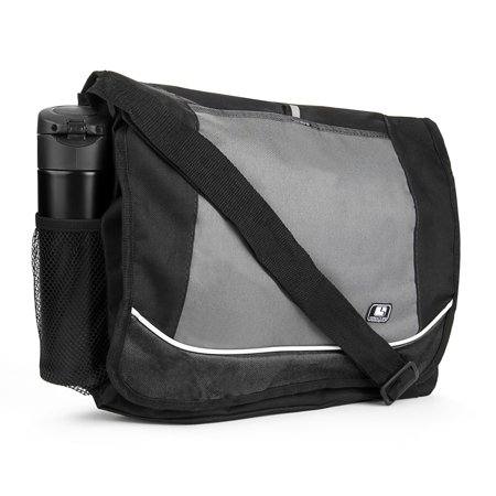 Universal Multi-purpose Canvas Messenger Shoulder Bag fits 15, 15.6, 16 inch Laptops / Notebooks / (Best Bang For Buck Laptop)