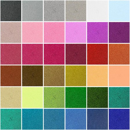 - Siser Glitter Heat Transfer Material 20 in x 1 ft Sheet - 35 Colors Available