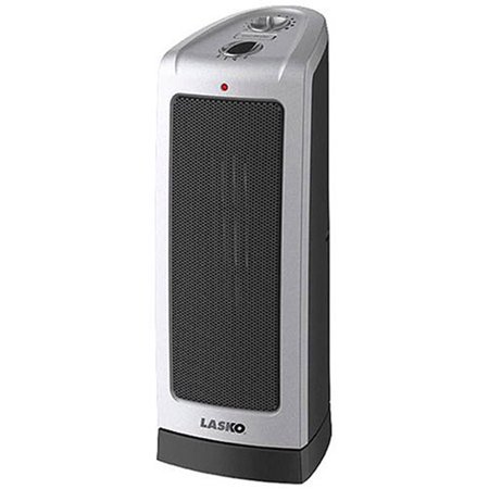 Lasko Electric Oscillating Ceramic Tower Space Heater, 1500-Watt, (Best Type Of Space Heater For Bedroom)