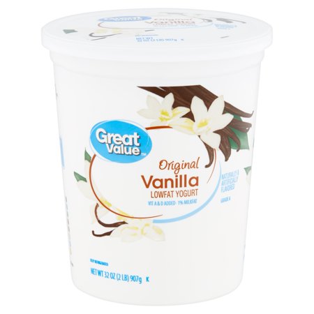 Great Value Original Vanilla Lowfat Yogurt, 32 oz - Walmart.com