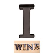 Brand Ltd Commodities - personalized letter i metal wall wine cork holder monogram