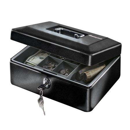 SentrySafe CB-12 Cash Box With Money Tray, .21 cu (Best Pistol Safe For The Money)