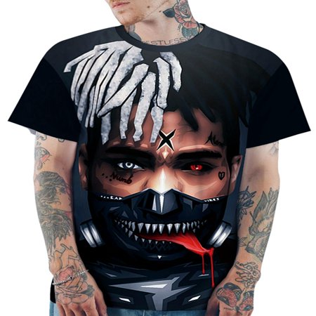 Unisex XXXTentacion Naruto Tokyo Ghoul T-Shirt 3D Characters Graphic Printed Anime Casual Short Sleeve Tee Blouse