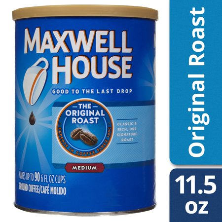 Maxwell House Original Roast Ground Coffee 11.5 Oz Canister - Walmart.com