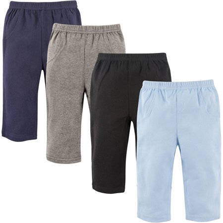Toddler Bottom Pants - Luvable Friends Baby Boy Pants, 4-Pack