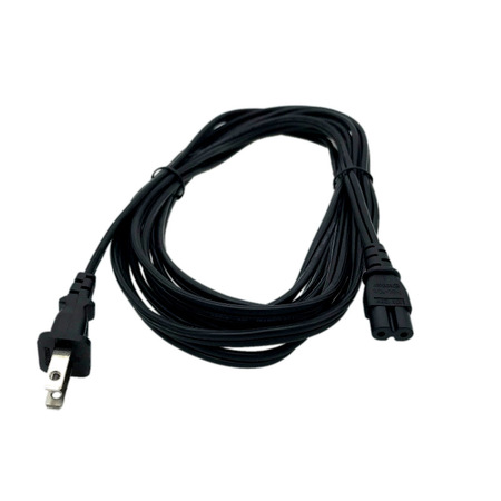 Kentek 15 Feet FT US 2 Prong Pin AC Power Cord Cable Plug for Laptop DVD VCR DIRECTV TV DVR