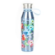Collapsible Water Bottle The Pioneer Woman 18 Ounce Double Wall Vacuum Insulated Blue Stainless Steel Water Bottle 1