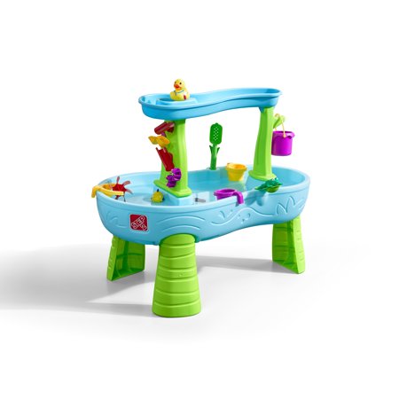 Step2 Rain Showers Splash Pond Water Table Kids Playset with 13 Piece Accessory (Best Water Play Table)