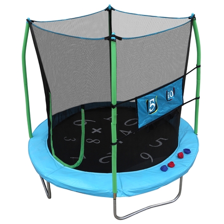 Skywalker Trampolines 7.5-Foot Trampoline, with Double Toss Game,
