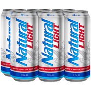 Natural Light Beer, 6 pack, 16 fl oz