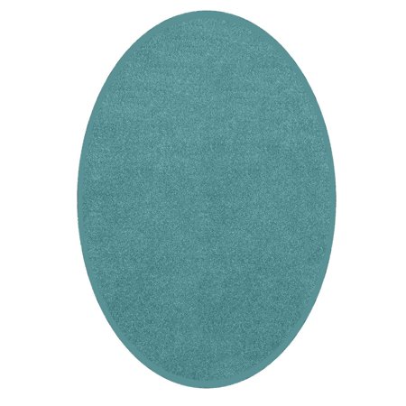 5x8 Oval 18 Inch Body - Starwars Collection Solid Color Area Rugs Teal - 5'x8' Oval