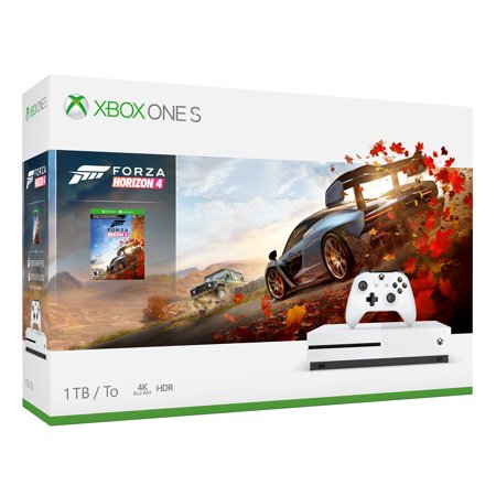 Microsoft Xbox One S 1TB Forza Horizon 4 Bundle, White,