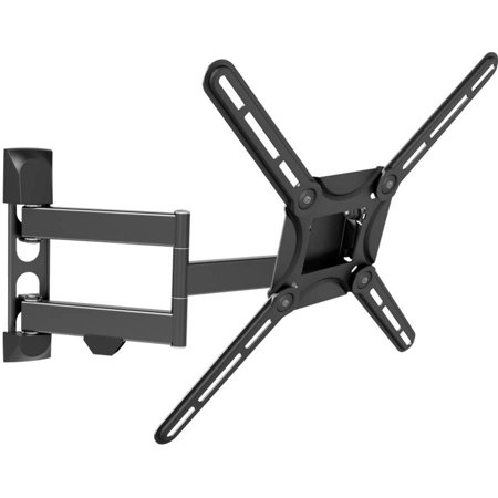 - Barkan 29”- 65” Full Motion - 4 Movements, Flat / Curved TV Wall Mount, Dual-Arm, Patented, Black, Up to 88 lbs, UL Listed, Lifetime Warranty.