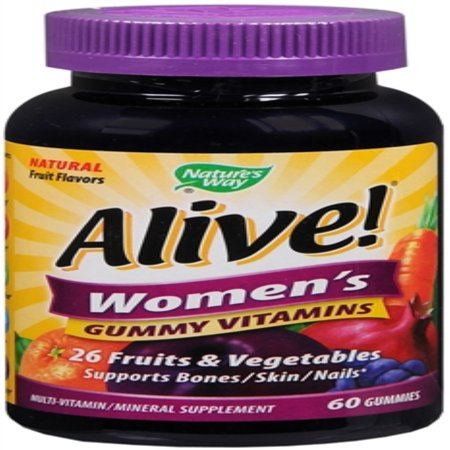alive way womens gummy vitamins count natures supplements multivitamin