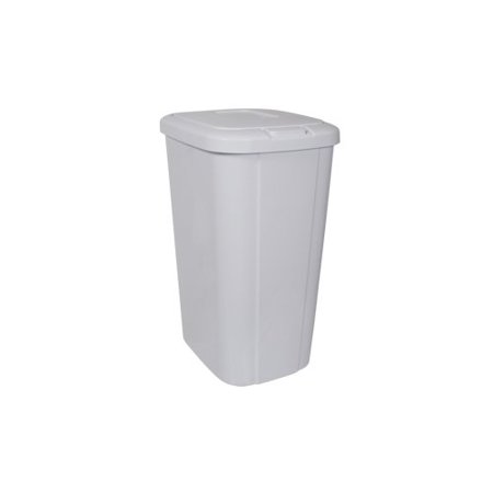 Hefty Touch-Lid 13.3-Gallon Trash Can, White