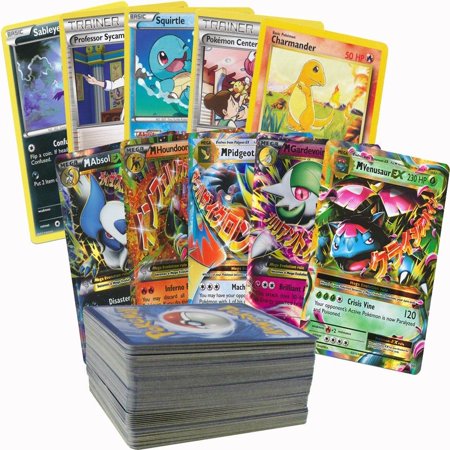 100 Random Pokemon Cards with 1 Mega Ex - Walmart.com