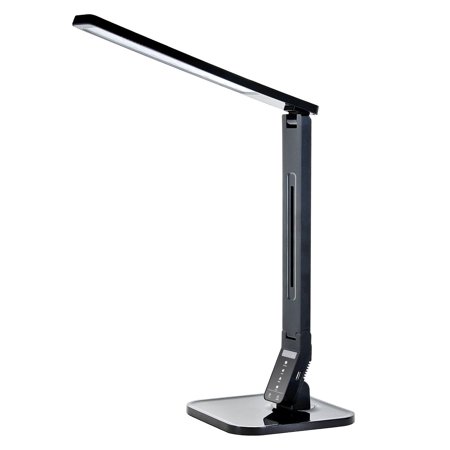 Tenergy 11W Dimmable Desk Lamp with USB Charging Port, LED Adjustable Lighting for Reading, 5 Brightness Levels 4 Light Colors Table (Best Led Reading Lamp)