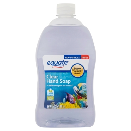 (2 pack) Equate Clear Hand Soap Refill, 56 Oz