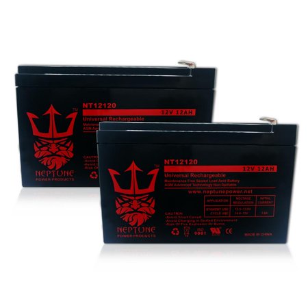 - (2) 12V 12Ah F2 SEALED LEAD ACID DEEP-CYCLE RECHARGEABLE BATTERY