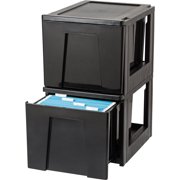 Iris File Cabinets Iris Stacking File Drawer Black