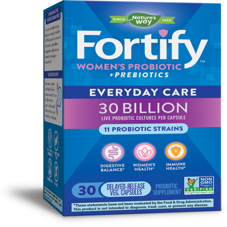 Fortify Everyday Care Womens Probiotic 30 Billion Live Cultures 30 ...