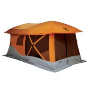 Screened Tents Gazelle Tents T4 Plus Outdoor Pop Up 8 Person Hub Tent With Screen Room Orange